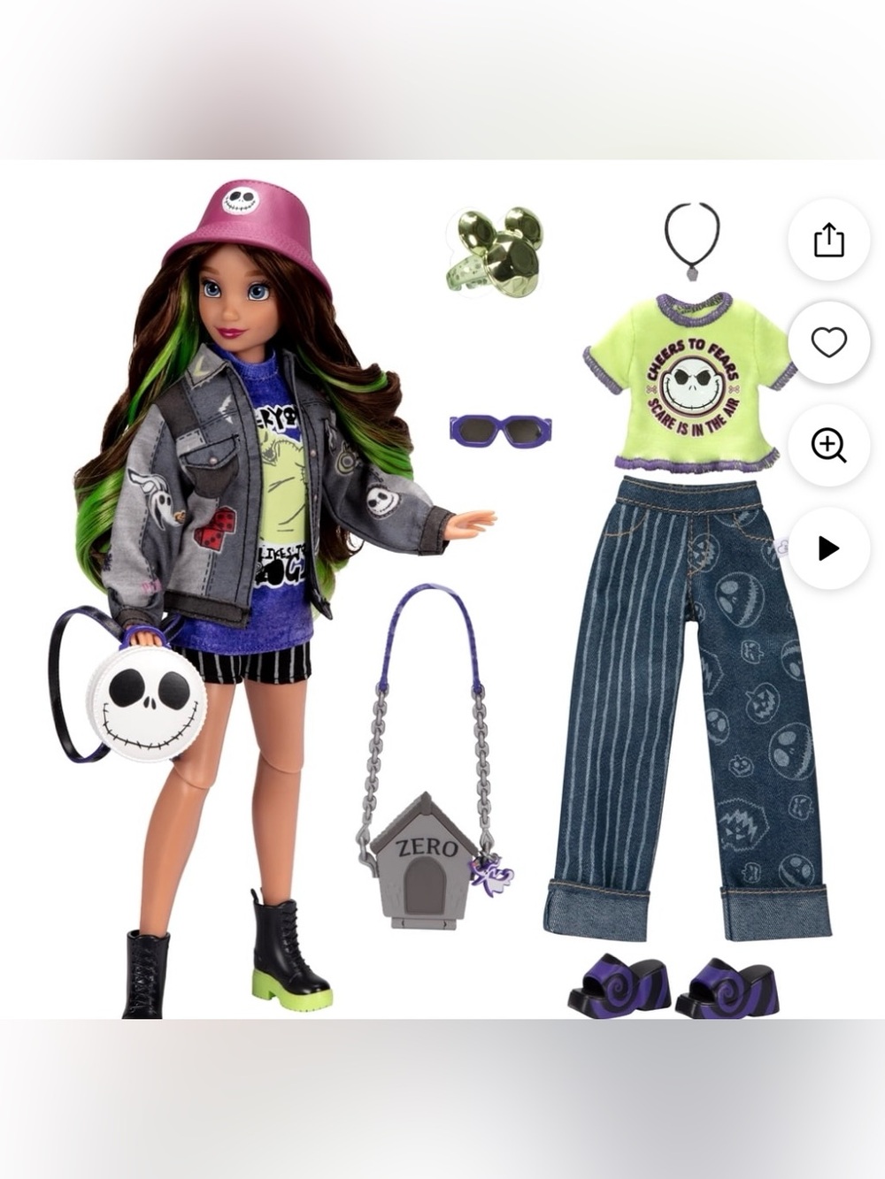 Disney ily 4EVER Nightmare Before Christmas Deluxe Fashion Doll 17 Pc NIB